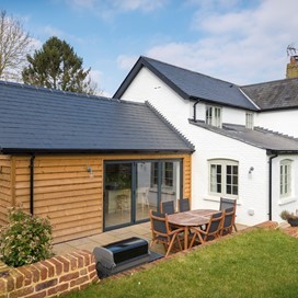 Bi-folding doors making the Kitchen extension a success.
