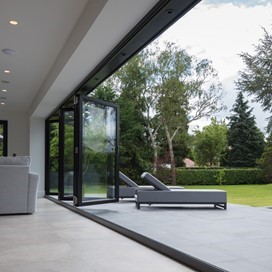 Matt black Origin products add a contemporary twist to this grand traditional home