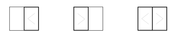Two panel configurations