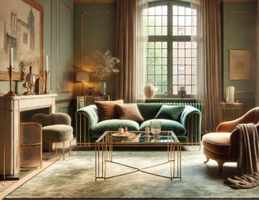 Origin internal doors, art deco setting