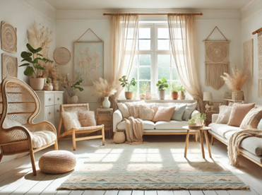 Origin sliding doors in a bohemian setting