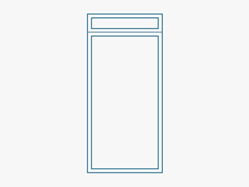 Single door with transom