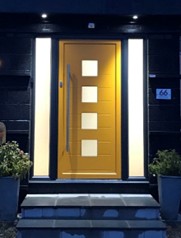 Yellow front door