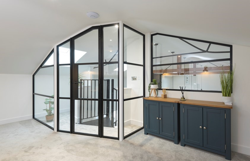 Black window frames