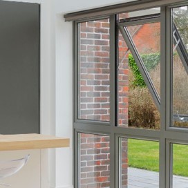 A close up of some of Origin's windows that were used in this kitchen redesign