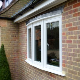 A close external view of Origin's windows