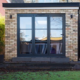 Outdoor shot of back bifold doors