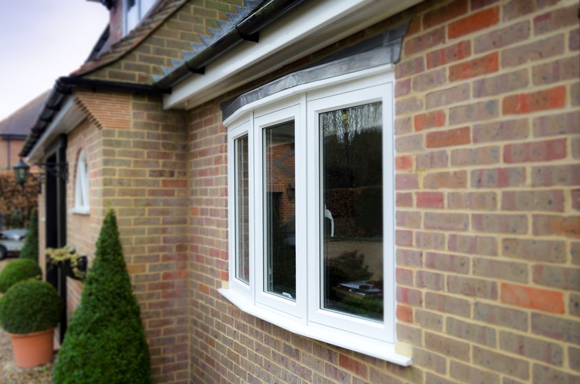 A close external view of Origin's windows