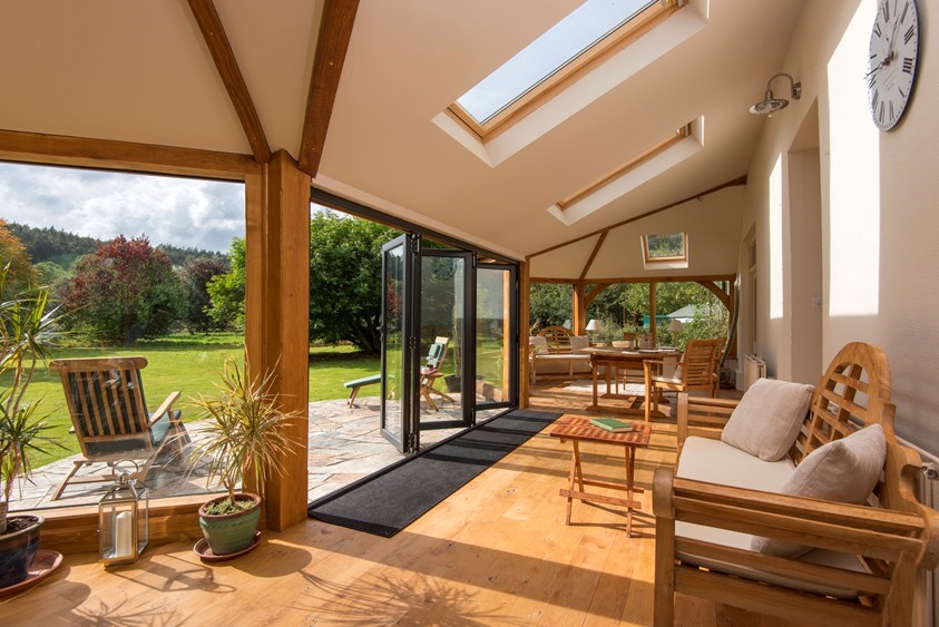 Garden Room For All Year Round Thanks To Origin Bi Folds