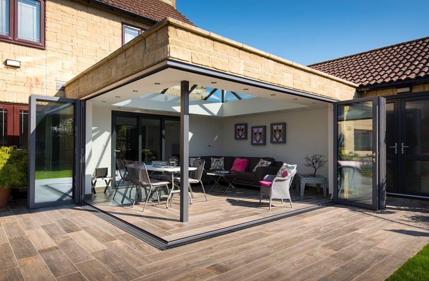 Corner Bifold Doors Bring This Orangery To Life
