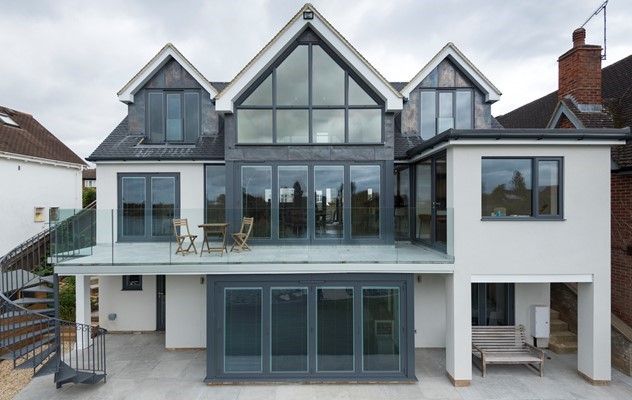 Origin products perfectly frame the stunning view from this home-owners dream lake-house