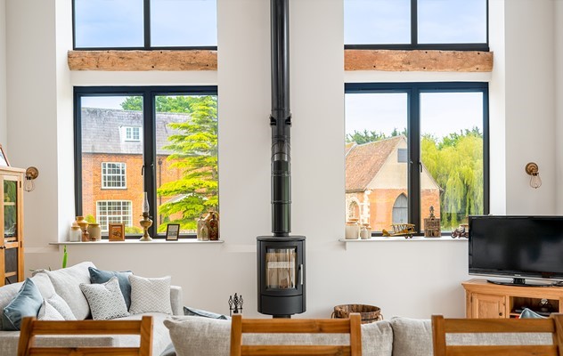 Beautiful Barn Conversion aided with classical Origin Bi-folds and Windows.