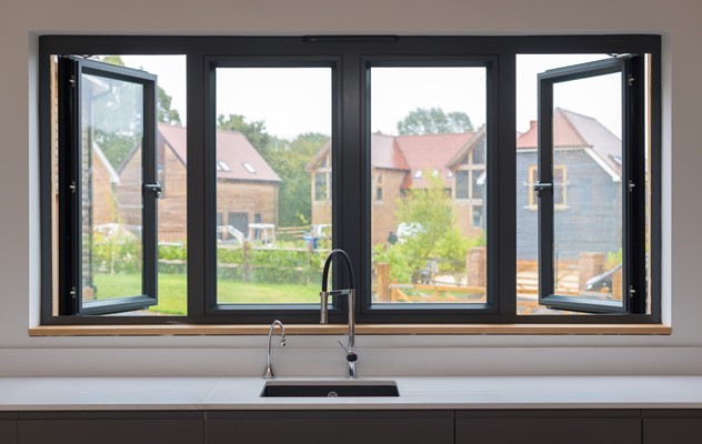 A rustic-styled wooden house given a timeless aesthetic by including a plethora of Origin products