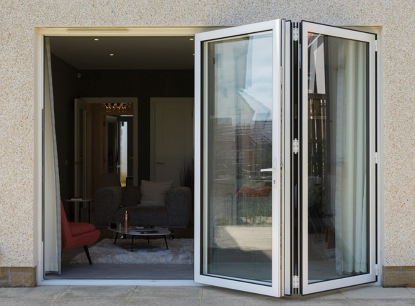 Contemorary white bifold doors by origin