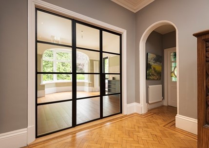 Modern internal black doors