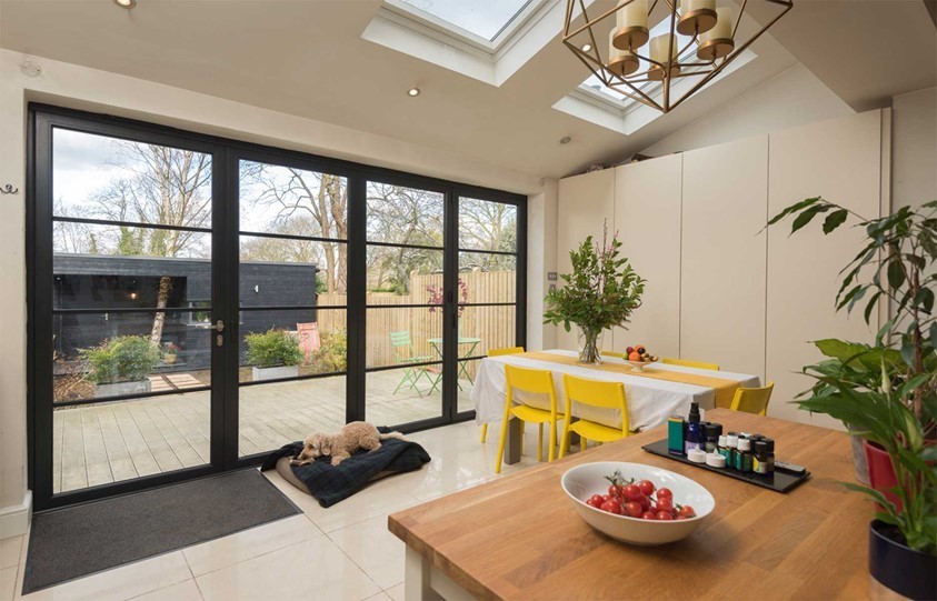 Origin Soho Bifold Doors added a modern feel to this London home