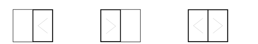 Two panel configurations