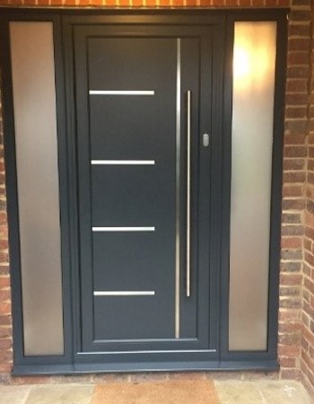 Grey single door