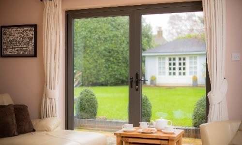 French doors - within a living room.