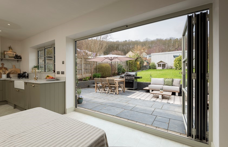 Origin Bifold doors overlooking the garden