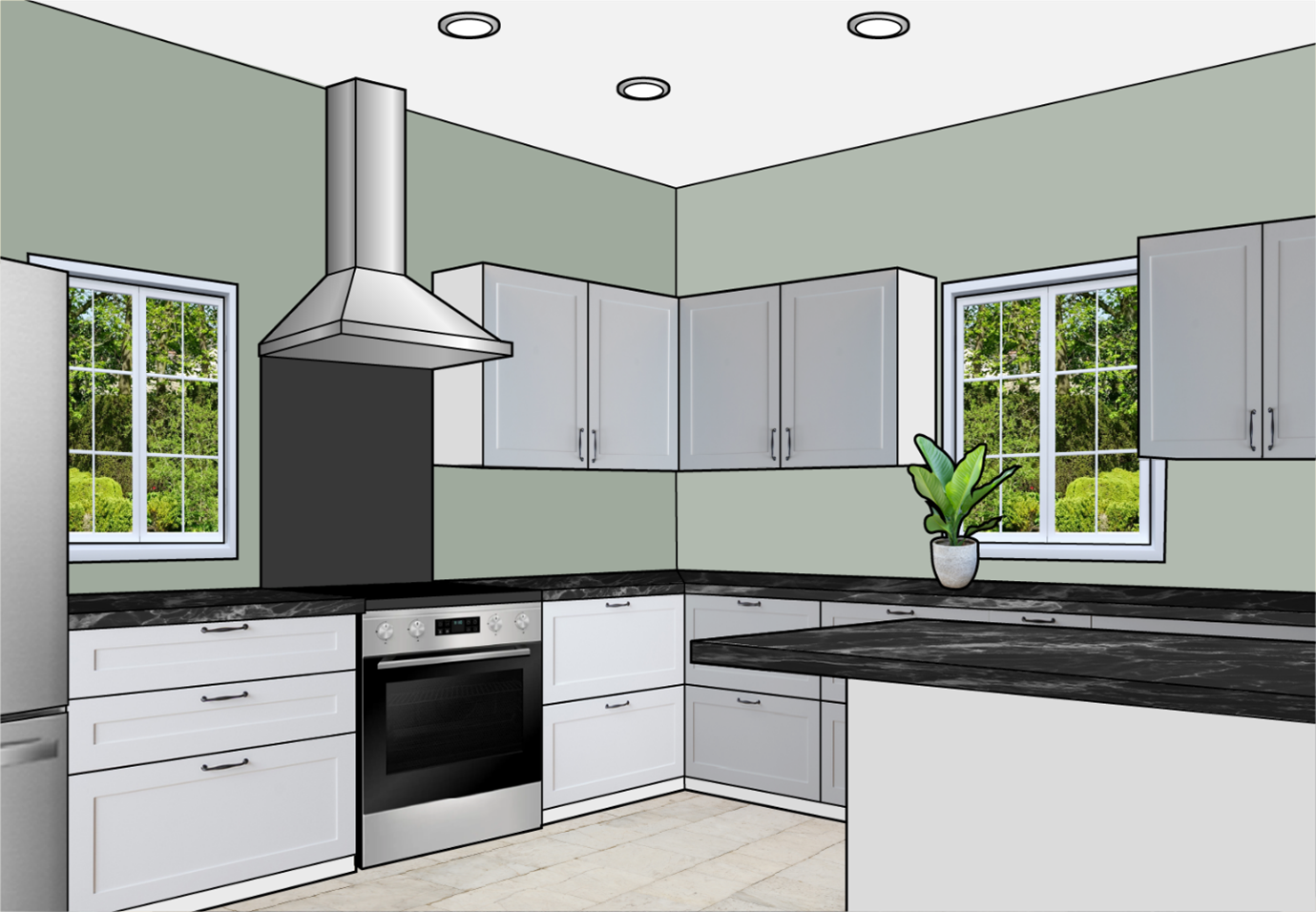 design of a kitchen