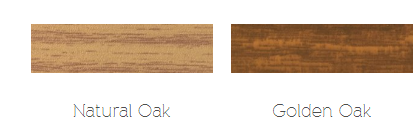 Realistic wood-grain effects for Natural oak and Golden Oak