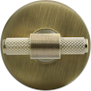 Signature Knurled Turn and Release Antique Brass