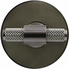 Brushed Black Signature Knurled Turn and release