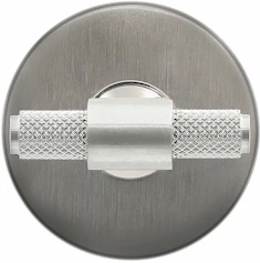 Satin Nickel Signature Knurled Turn and release