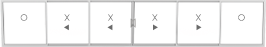 OXXXXO (2 fixed, 4 sliding) OXXXXO (2 fixed, 4 sliding)