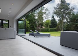 Matt black Origin products add a contemporary twist to this grand traditional home